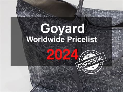 goyard card holder price 2024|singapore Goyard price list.